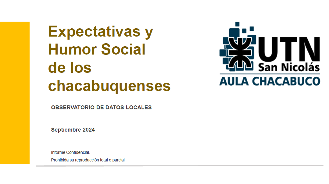 Expectativas y Humor Social de los chacabuquenses